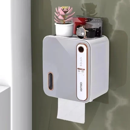 Wall Mounted Smart Tissue Holder with Induction Aromatherapy