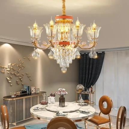 Zenith Alloy Glass Chandelier