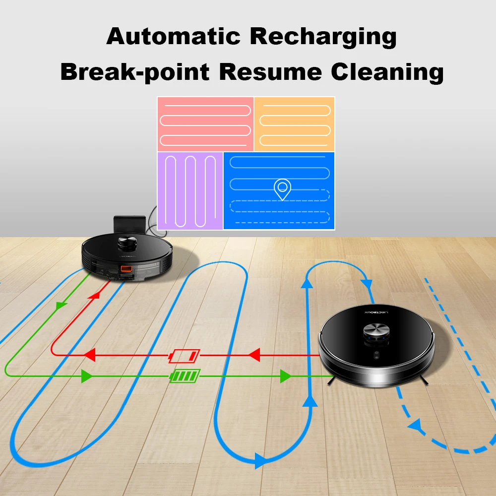 Robot Vacuum Cleaner Liectroux / LILIN X6,Laser Lidar Navigation,Wet & Dry Mopping,6.5KPa Suction,Multi-Floor Map,Carpet Boost - AliExpress - Image 5