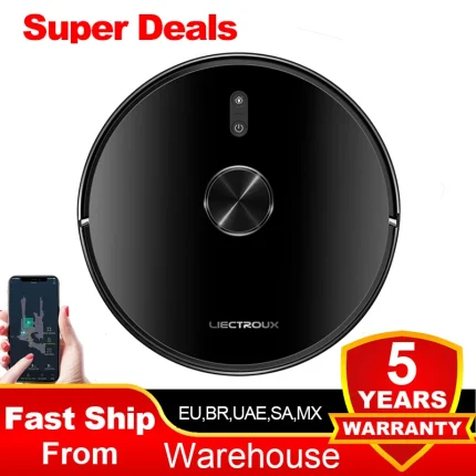 Robot Vacuum Cleaner Liectroux / LILIN X6,Laser Lidar Navigation,Wet & Dry Mopping,6.5KPa Suction,Multi-Floor Map,Carpet Boost - AliExpress